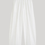 Toteme | Drawstring Cotton Trousers in White