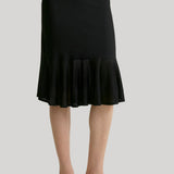 Toteme | Fluted Knit Skirt in Black