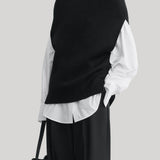 Toteme | Double-Knit Cape Knit Black