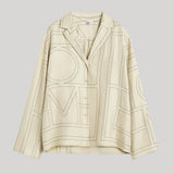 Toteme | Monogram Silk Pj Top