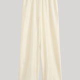 Toteme | Monogram Silk Pj Bottoms in Cream