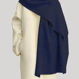 Toteme | Monogram Twill Scarf in Navy
