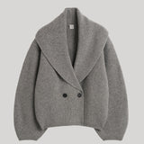 Toteme | Shawl-Lapel Cardigan in Mid Grey