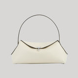 Toteme | T-lock Grained-Leather Shoulder in Milk