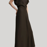 Toteme | Slouch Waist Dress in Bark
