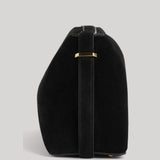 Toteme | Suede Scoop Clutch in Black