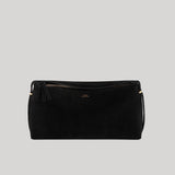 Toteme | Suede Scoop Clutch in Black