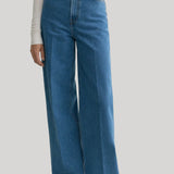 Toteme | Wide Leg Denim in Vibrant Blue