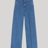 Toteme | Wide Leg Denim in Vibrant Blue