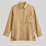 TWP | Next Morning Shirt in Candied Ginger Fluid Linen