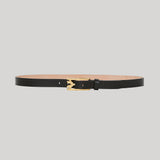 Victoria Beckham | Pin-Buckle Belt In Black Smooth Leather