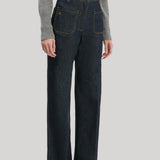 Victoria Beckham | Alina Stretch Jean in Indigo Rinse