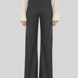 Black wool Trouser with front Pockets 