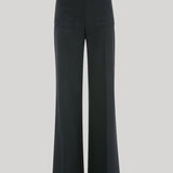 Black Wool Trouser with front Pocket 