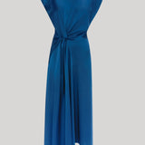 Victoria Beckham | Aria Midi Dress in Dark Ocean