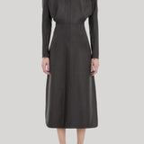 Victoria Beckham | Dolman Midi Dress in Dark Grey Melange