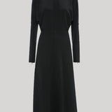 Victoria Beckham | Dolman Midi Dress in Dark Grey Melange