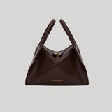Victoria Beckham | Victoria Plié Mini Bag Soft Calf Leather in Dark Burgundy