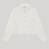 We-Ar4 | The Crawford Blouse in White Stripe