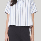 We-Ar4 | The Crew Shirt in Navy Multi
