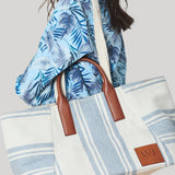 We-Ar4 | The Riviera Tote in Light Blue Stripe