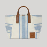 We-Ar4 | The Riviera Tote in Light Blue Stripe
