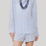 We-Ar4 | The Swing Blouse in White Stripe