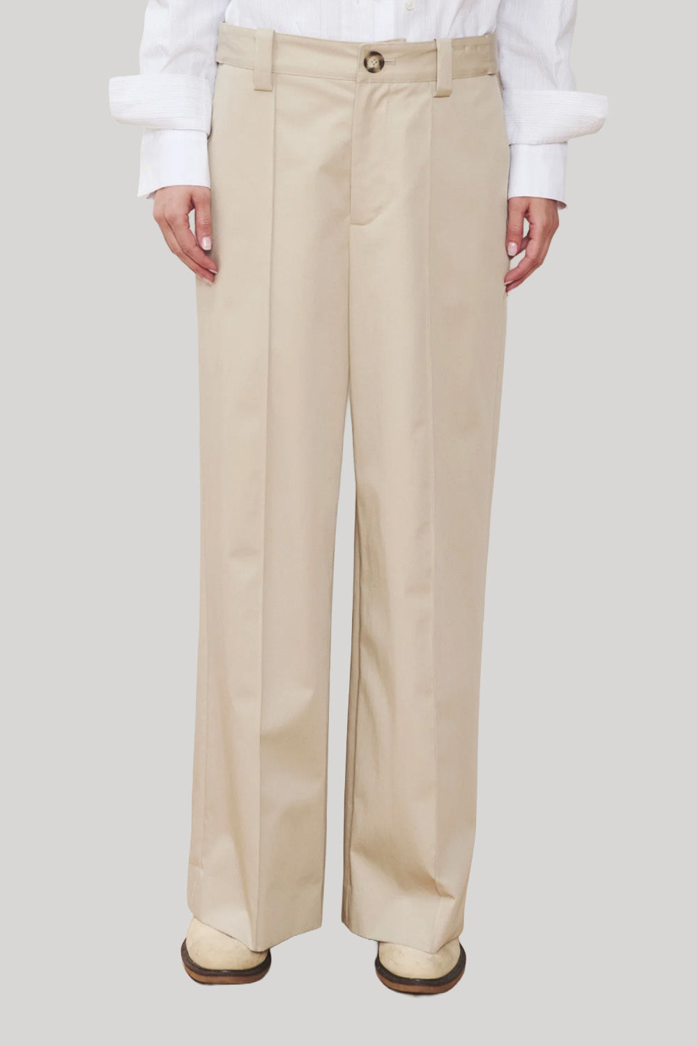 Tan cotton trousers