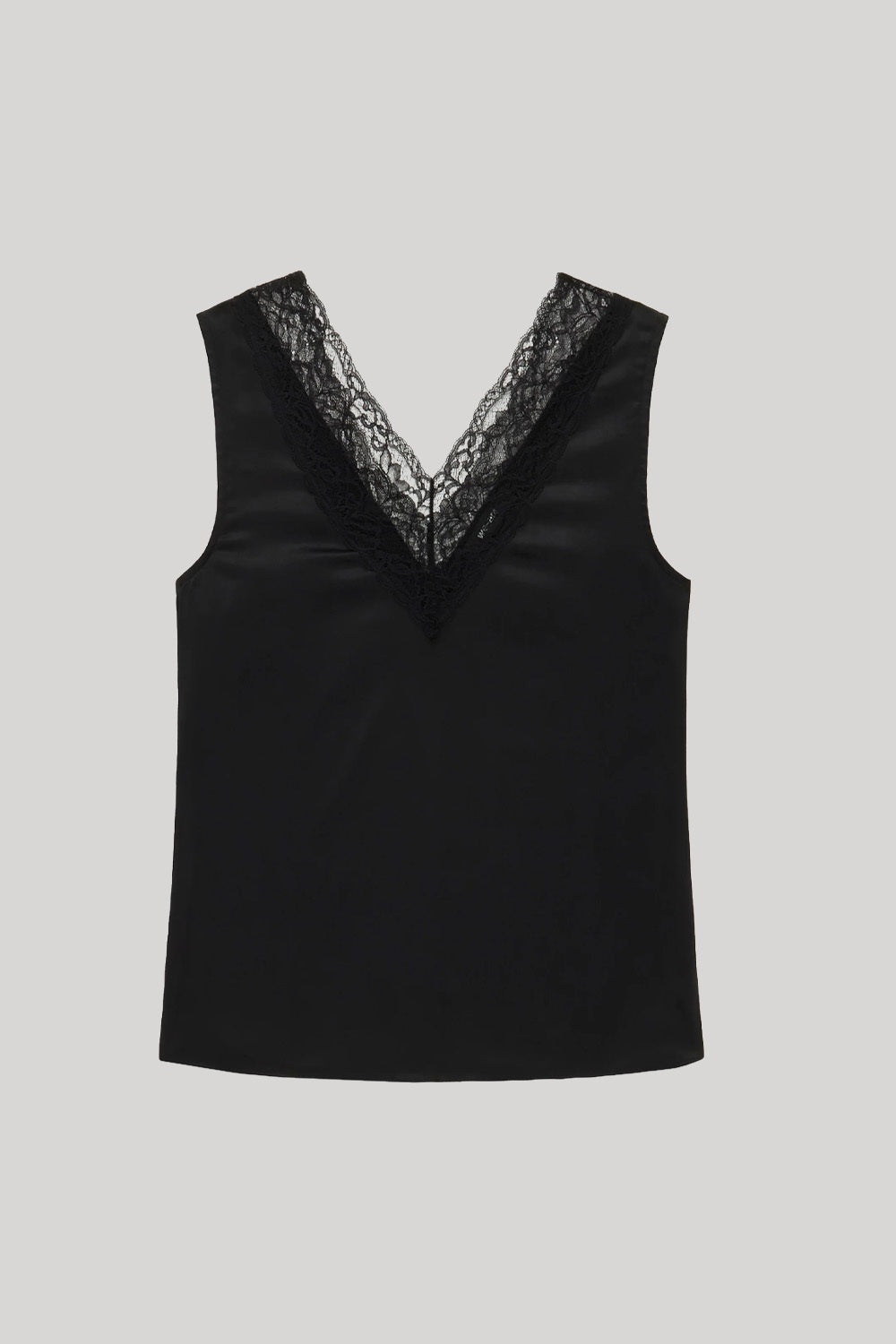 Black lace camisole