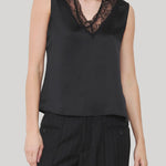 Black lace camisole