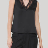 Black lace camisole