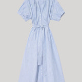 Xirena | Liora Dress in Chambray Teal Stripe
